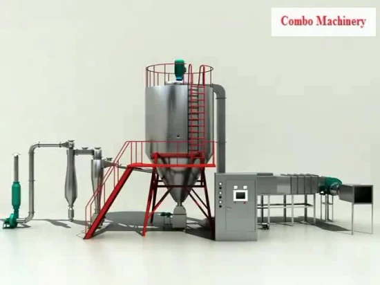 Máquina de processamento de secagem de farinha de creme de leite de coco em pó