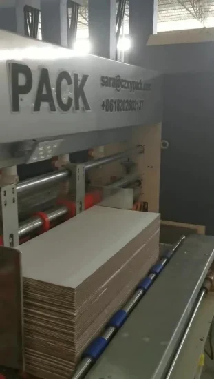Máquina automática da cartonagem da caixa ondulada de empacotamento da embalagem do corte da impressão da impressora de Flexo