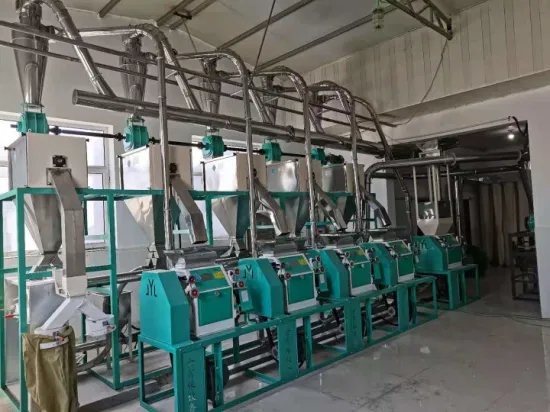 Máquina de processamento de grãos de plantas de moinho de farinha Máquina de moagem de farinha de trigo/milho